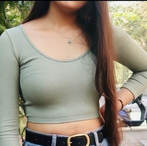 Zara Ballet green top